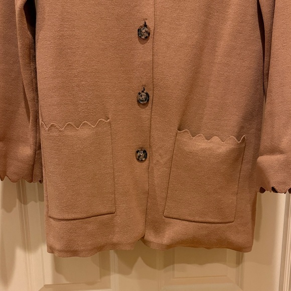 Kate Spade Women's Tan Cardigan Sweater - Picture 5 of 6